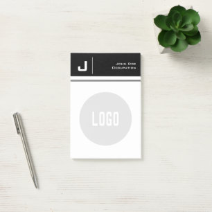 Post-it® Nom et logo personnalisés Nettoyer Simple Minimali