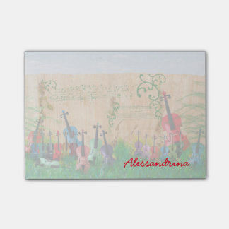 Post-it® Nom ficelé multicolore de coutume d'instruments