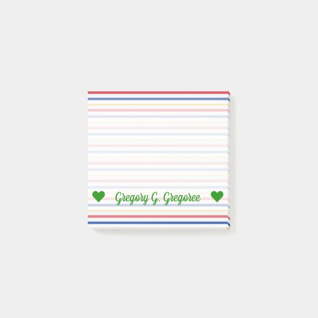 Post-it® Nom ; L'arène de hockey sur glace Piste-A inspiré (Devant)