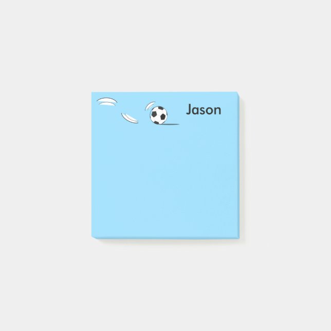 Post-it® Nom personnalisé Bal de football Post-it-Notes Pos (Devant)
