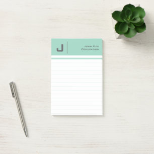 Post-it® Nom personnalisé Basic Clean Simple Minimaliste Tu