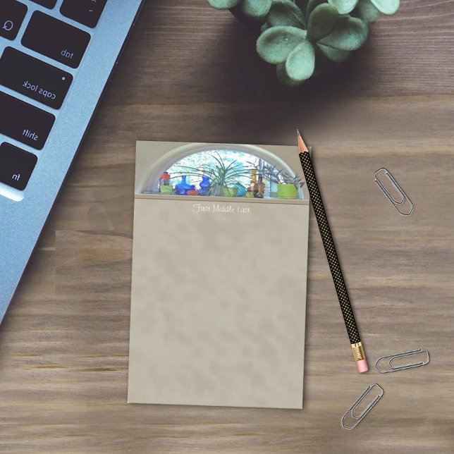 Post-it® Nom personnalisé Bouteilles en verre Plante Fenêtr (Créateur téléchargé)
