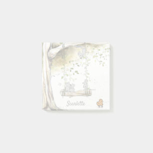 Post-it® Nom personnalisé Cute Mice School