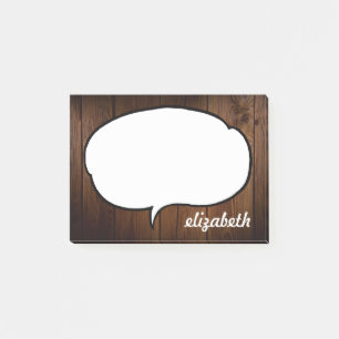 Post-it® Nom personnalisé de la bulle Talk