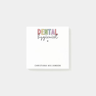 Post-it® Nom personnalisé Dental Hygienist RDH Cadeaux