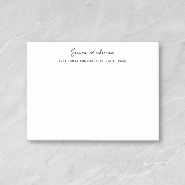 Post-it® Nom personnalisé du script moderne (Créateur téléchargé)