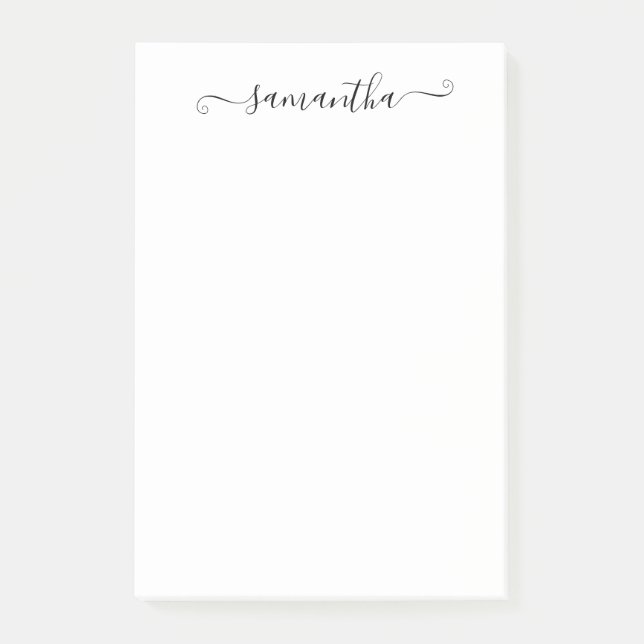 Post-it® Nom personnalisé en calligraphie manuscrite (Devant)