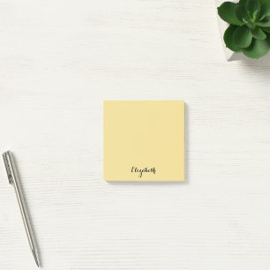 Post-it® Nom personnalisé Gold Yellow Home Office Business