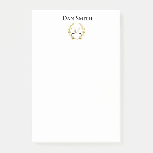 Post-it® Nom personnalisé Gros message (Devant)