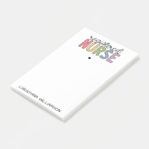 Post-it® Nom personnalisé Infirmière inscrite infirmière in
