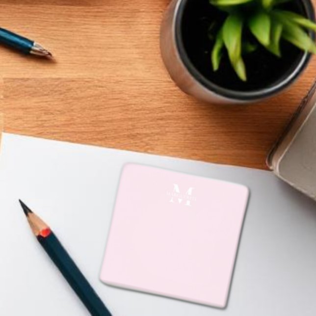 Post-it® Nom personnalisé Monogramme (Créateur téléchargé)