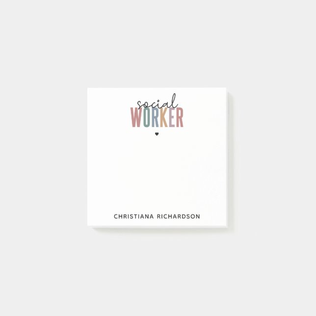 Post-it® Nom personnalisé Offres de diplôme d'un travailleu (Devant)