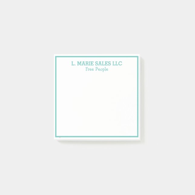 Post-it® Nom PERSONNALISÉ Post-It Notes (Devant)