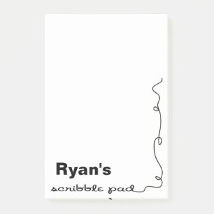 Post-it® Nom personnalisé Scribble Pad