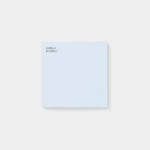 Post-it® Nom propre Minimaliste Moderne Professionnel Bleu