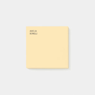 Post-it® Nom propre Moderne Minimaliste Professionnel Beige