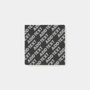 Post-it® Nom rétro-moderne gras ou Motif Word