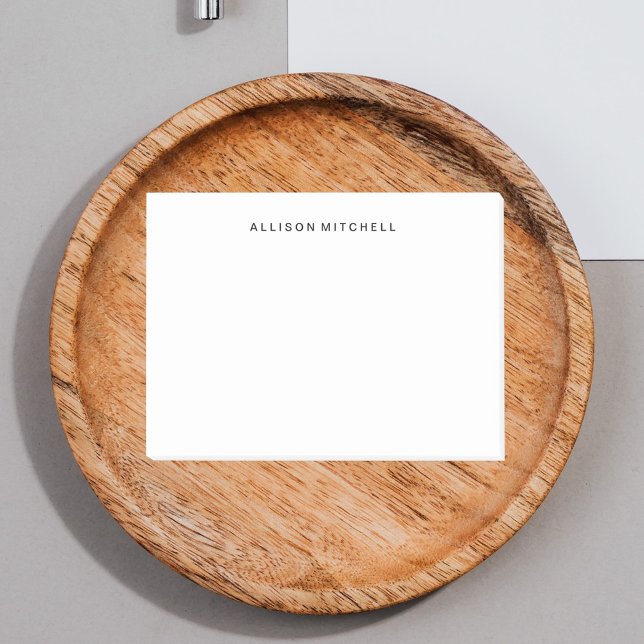 Post-it® Nom simple minimaliste moderne (Créateur téléchargé)