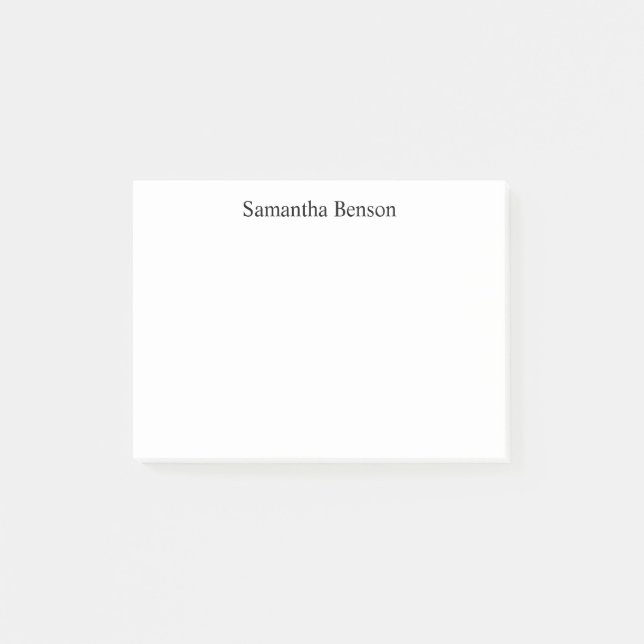 Post-it® Nom simple minimaliste moderne (Devant)