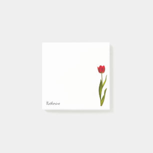 Post-it® Nom - Tall Red Tulip Spring Floral Photographie