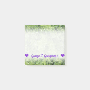 Post-it® Nom ; Type vert photographie d'arbuste de haie de