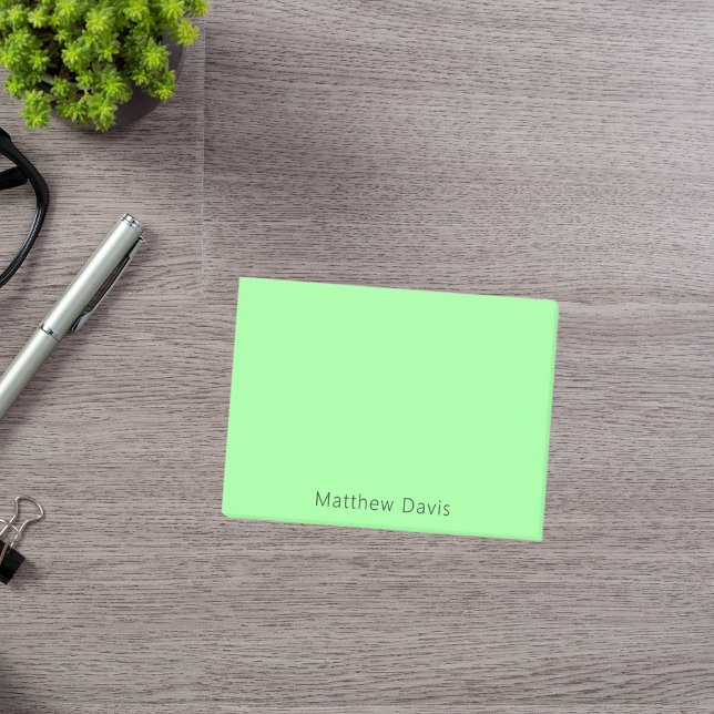 Post-it® Nom vert de la monnaie (Créateur téléchargé)