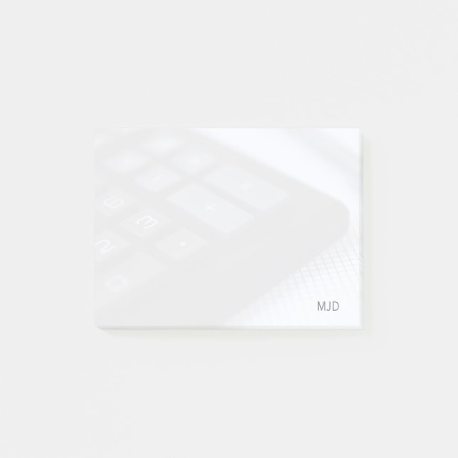 Post-it® Nombre et clés de signature (Devant)