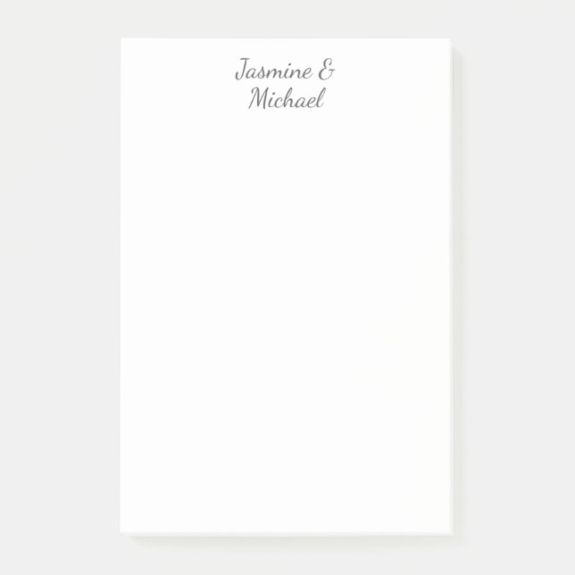 Post-it® Noms de couple de calligraphie chic adorables Mari (Devant)