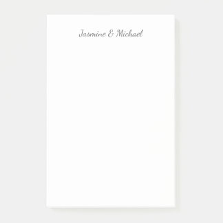 Post-it® Noms de couple de calligraphie chic adorables Mari