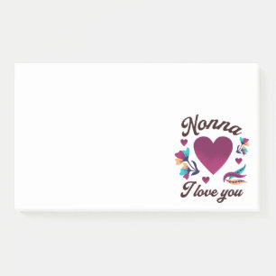 Post-it® Nonna Je t'aime, grand-mère Je t'aime