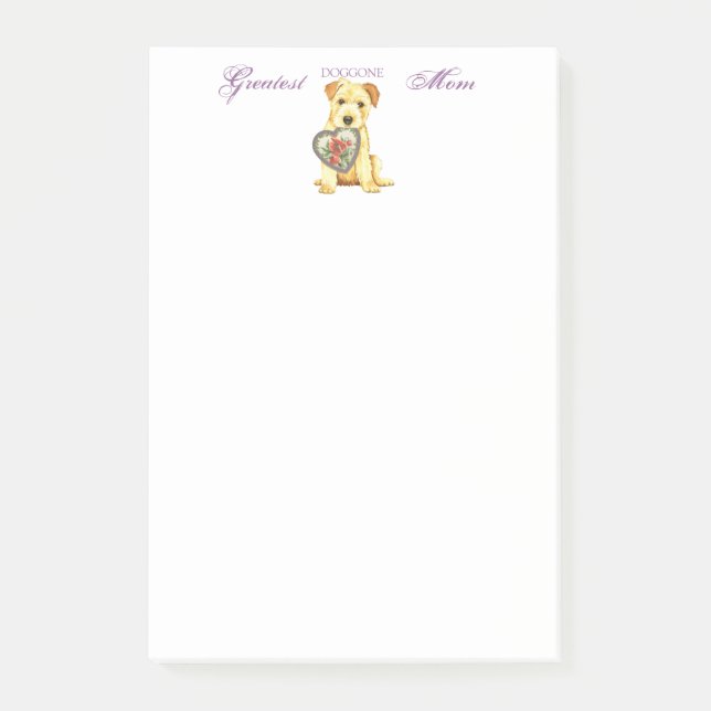 Post-it® Norfolk Terrier Heart Maman (Devant)