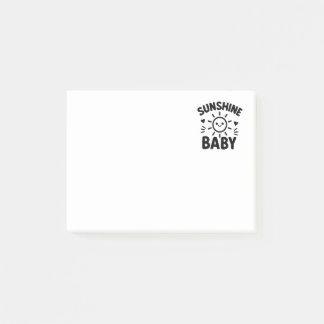 Post-it® Notas adhesivas con diseño de sol sonriente