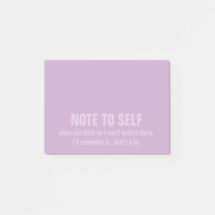Post-it® Note amusante pour Self Purple