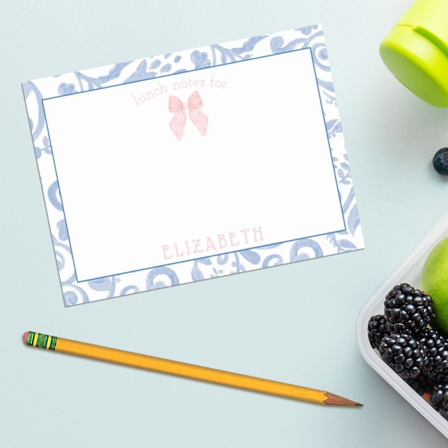 Post-it® Note de déjeuner personnalisée pour enfants à moti (Créateur téléchargé)