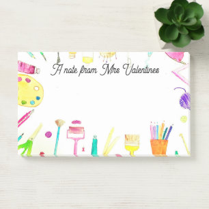 Post-it® Note de l'Ecole de crayons pour enseignants aquare