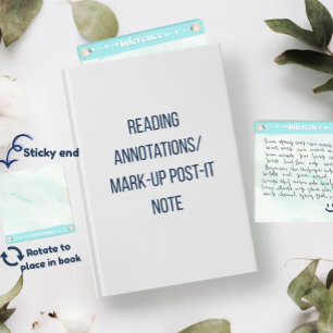 Post-it Note de lecture en acrylique pour inférenc