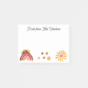 Post-it® Note de l'enseignant Boho Bohemian Watercolor