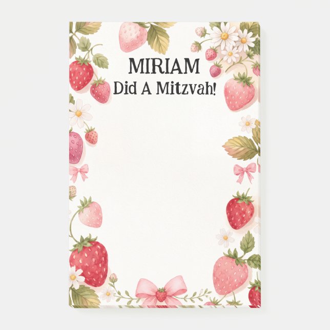 Post-it® Note de Mitzvah de fille juive (Devant)