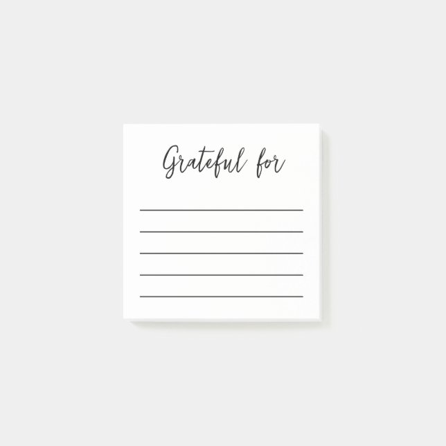 Post-it® Note de post-it de Gratitude minimale (Devant)