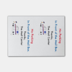 POST-IT® NOTE DE POST-IT POSTALE DE "STATIONNEMENT