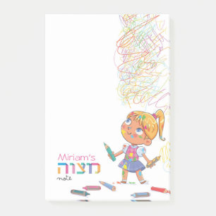 Post-it® Note Mitzvah pour la fille - Bloc-notes 4 x 6