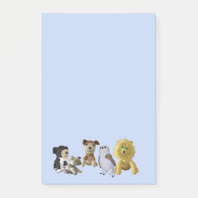 Post-it® Note Pad - Groupe d'animaux de jouets (Devant)