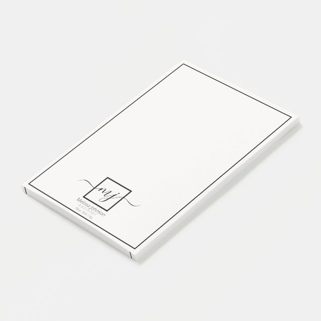 Post-it® Note personnalisée élégante (Incliné)