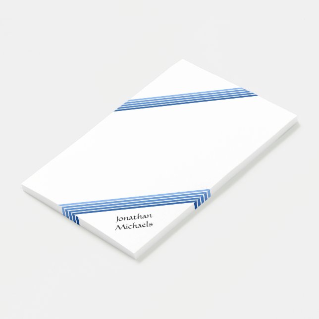 Post-it® Note post-it - Nuances de bleu (Incliné)