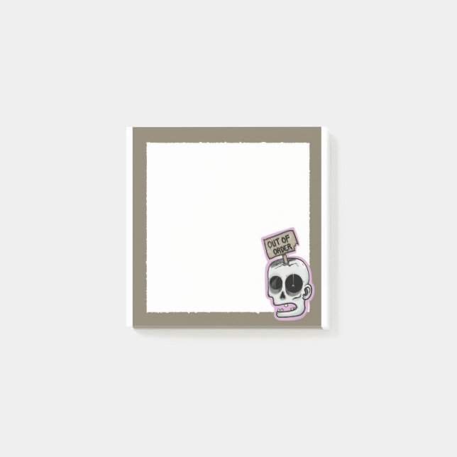 Post-it® Note Zombie hors commande (Devant)