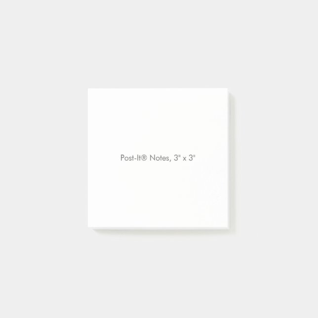 Post-It® Notes, 3" x 3" (Devant)