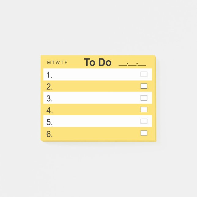 Post-it® Notes 4 x 3 TODO (Devant)