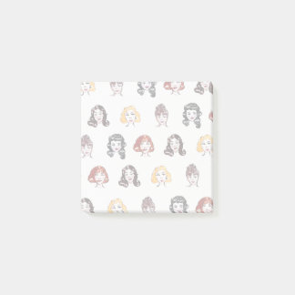 Post-it® Notes adhésives au style pin-up aquarellé vintage