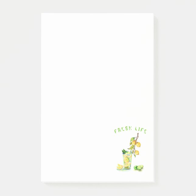 Post-it® Notes adhésives Boisson au citron frais (Devant)