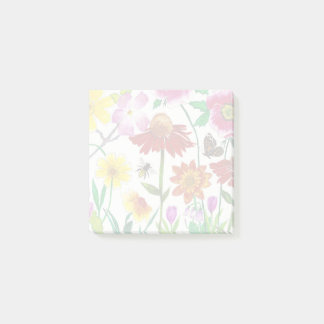 Post-it® Notes adhésives d'art de fleurs sauvages de Prairi